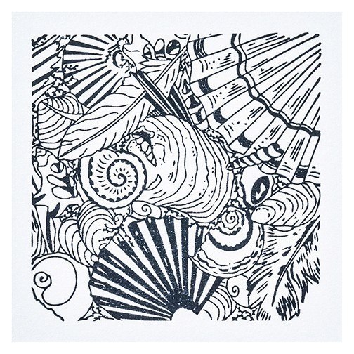 Płytka z teksturą Muszle 9x9 cm Płytka z teksturą Muszle 9x9 cm