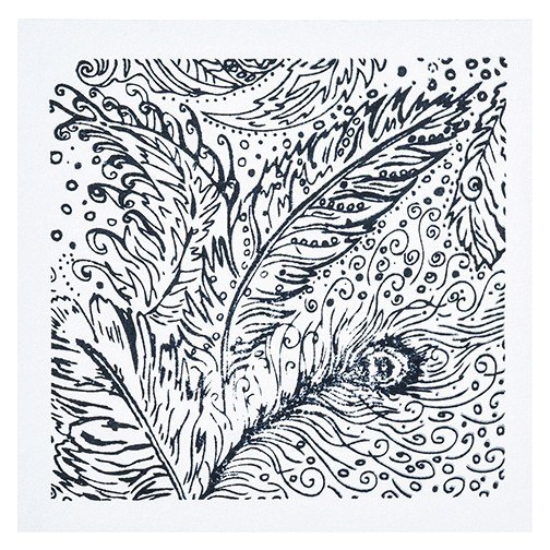Płytka z teksturą Pawie Pióra 9x9 cm Płytka z teksturą Pawie Pióra 9x9 cm