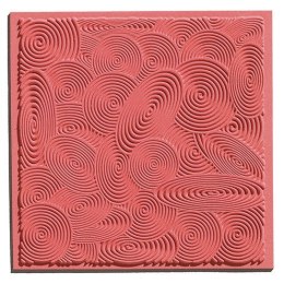 Płytka z teksturą Spirale 9x9 cm