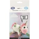 Różowy Jednorożec z mas Silk i Foam Clay Różowy Jednorożec z mas Silk i Foam Clay