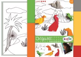 Scenka z Dinozaurami Origami