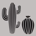 Stemple silikonowe z szablonem Kaktusy