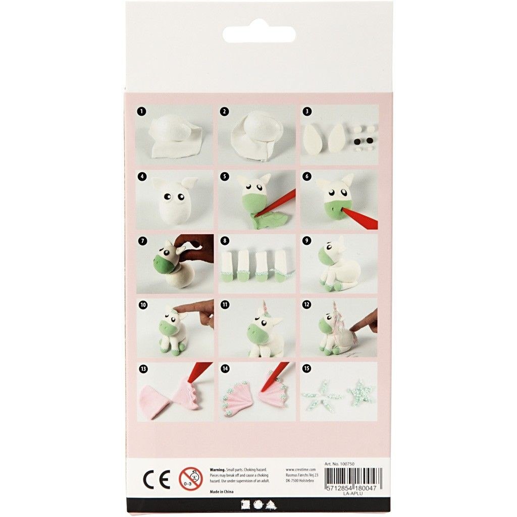 Zielony Jednorożec z Silk i Foam Clay Zielony Jednorożec z Silk i Foam Clay