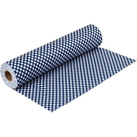 Filc W: 45 cm L: 5m Granatowy w Kropki Filc W: 45 cm L: 5m Granatowy w Kropki