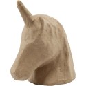 Głowa Jednorożca papier-mache H: 18,5 cm Głowa Jednorożca papier-mache H: 18,5 cm