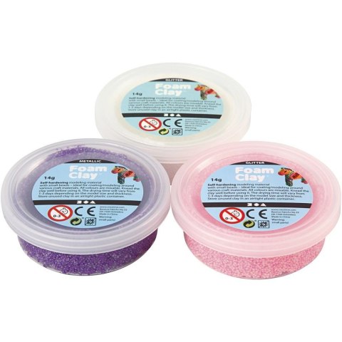 Masa Foam Clay - 3x14g kol. Różowe Masa Foam Clay - 3x14g kol. Różowe