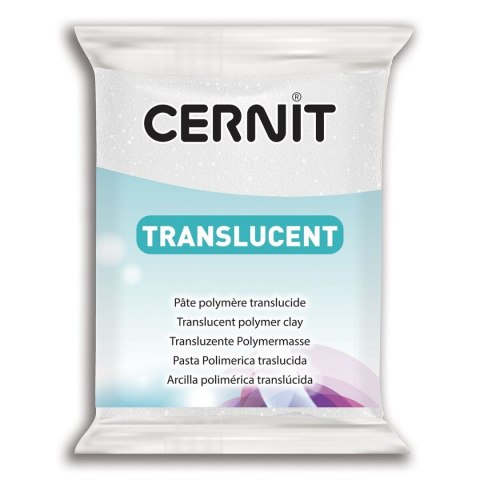 Modelina Cernit Transp. Brokat Biała 56g Modelina Cernit Transp. Brokat Biała 56g