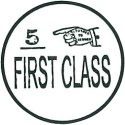 Stempel ozdobny FIRST CLASS