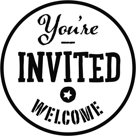 Stempel ozdobny Youre INVITED WELCOME Stempel ozdobny Youre INVITED WELCOME