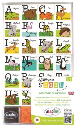 Stempelki Zwierzęcy Alfabet po Angielsku