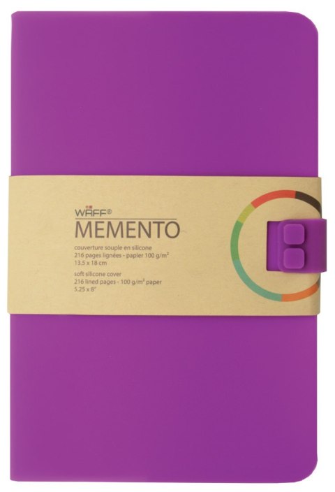 WAFF MEMENTO notes A5 Purpurowy