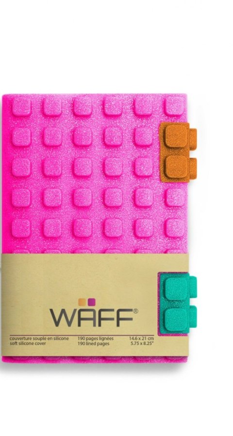 WAFF Zestaw notes A6 Brokatowy Różowy WAFF Zestaw notes A6 Brokatowy Różowy
