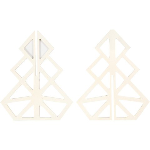 Choinka Geometryczna ze sklejki H: 16 cm Choinka Geometryczna ze sklejki H: 16 cm