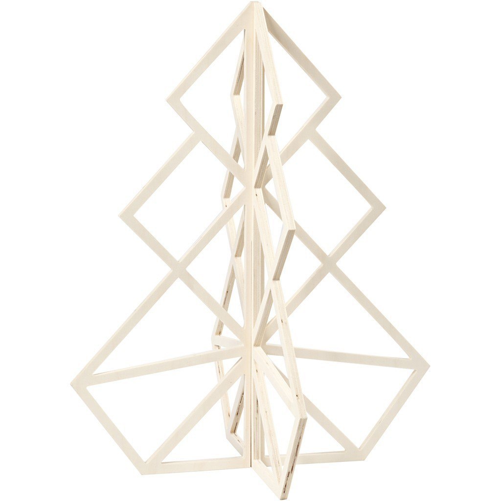 Choinka Geometryczna ze sklejki H: 60 cm Choinka Geometryczna ze sklejki H: 60 cm