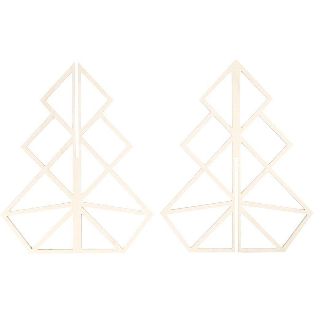 Choinka Geometryczna ze sklejki H: 60 cm Choinka Geometryczna ze sklejki H: 60 cm