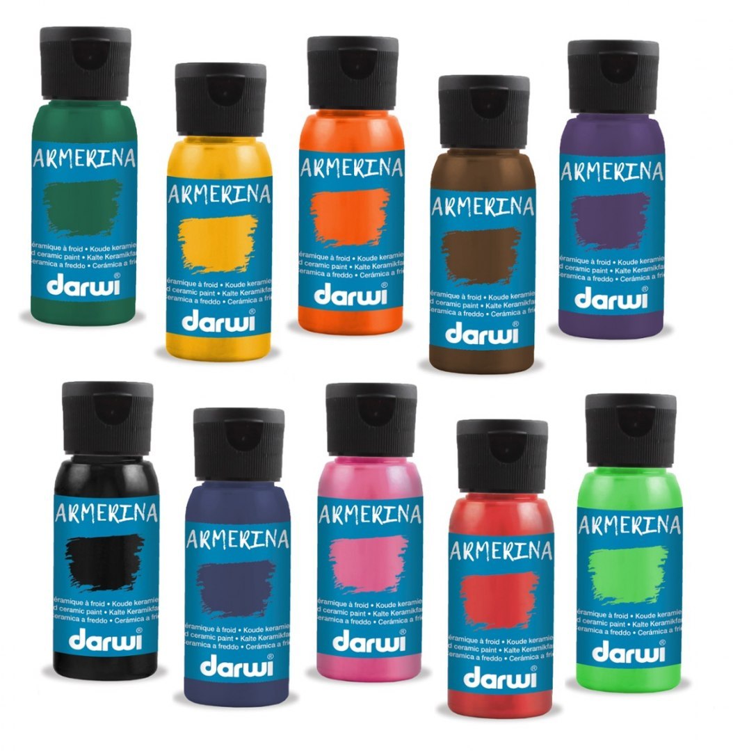Farby do Ceramiki 10x50 ml Farby do Ceramiki 10x50 ml