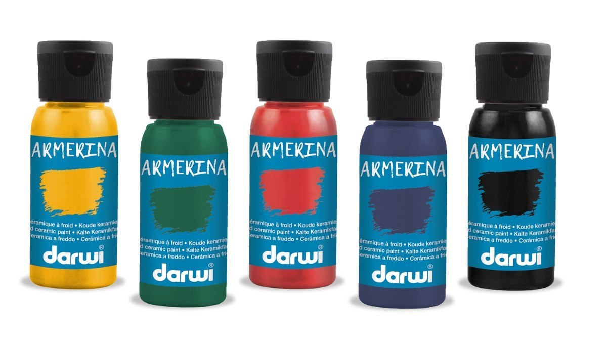 Farby do Ceramiki 5x50 ml Farby do Ceramiki 5x50 ml