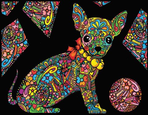 Kolorowanka Welwetowa 47x35 Chihuahua Kolorowanka Welwetowa 47x35 Chihuahua