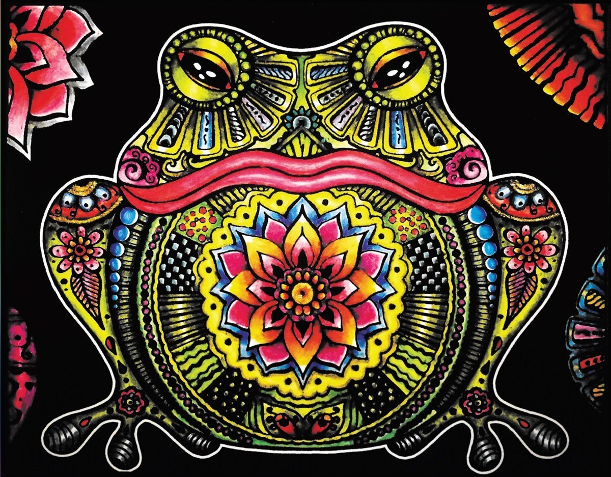 Kolorowanka Welwetowa 47x35 Żaba Kolorowanka Welwetowa 47x35 Żaba