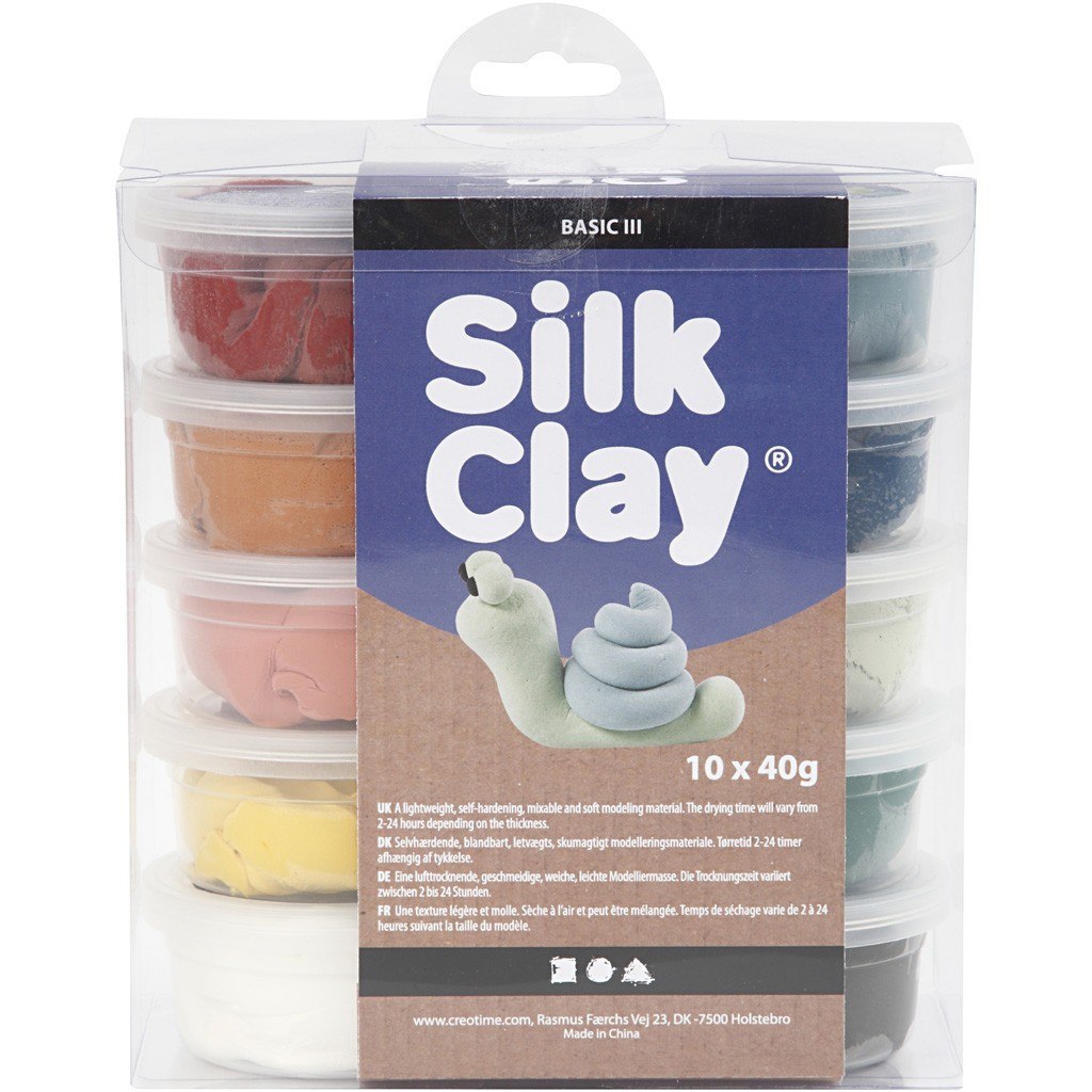 Masa Silk Clay - 10x40g kol. Naturalne Masa Silk Clay - 10x40g kol. Naturalne