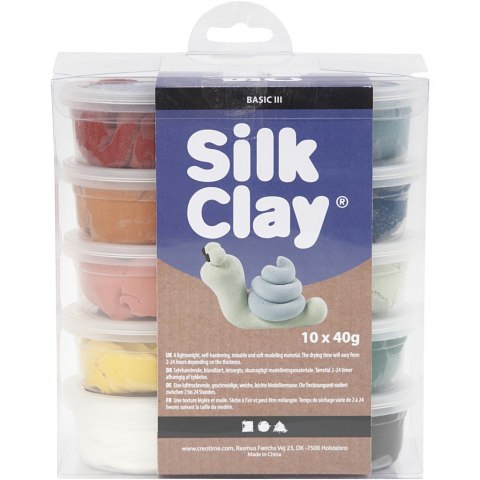 Masa Silk Clay - 10x40g kol. Naturalne Masa Silk Clay - 10x40g kol. Naturalne