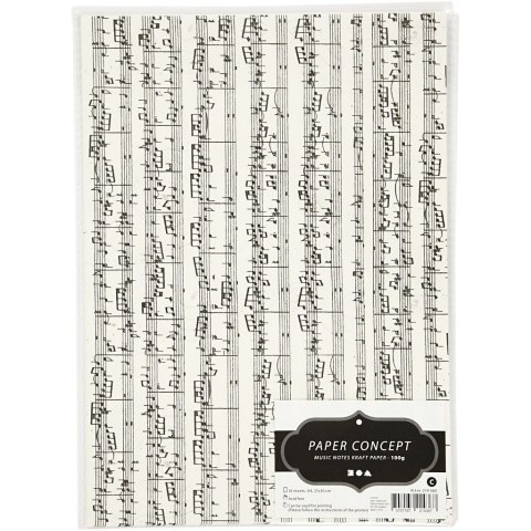 Papier w Nuty A4, 100 g, 10 ark. Papier w Nuty A4, 100 g, 10 ark.