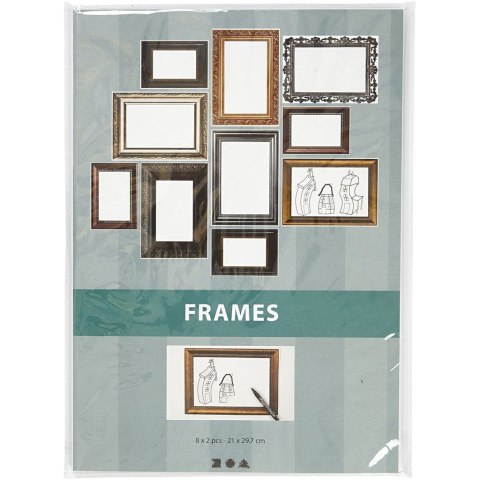 Papier w Ramki Metaliczne 230g 16 ark. Papier w Ramki Metaliczne 230g 16 ark.