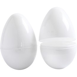 Plastikowe Białe Jajka H: 8,8 cm 12 szt.