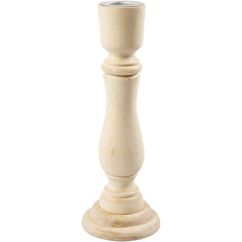 Świecznik z drewna H: 16,5 cm Świecznik z drewna H: 16,5 cm