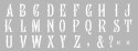 2 Szablony Dekor 15x40 cm Alfabet nr. 3 2 Szablony Dekor 15x40 cm Alfabet nr. 3