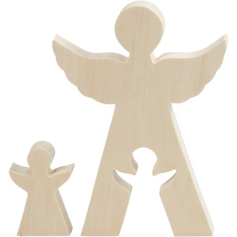Aniołek 2w1 H: 20 i 8 cm sklejka Aniołek 2w1 H: 20 i 8 cm sklejka
