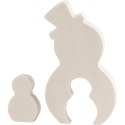 Bałwanek 2w1 H: 11,5 i 4,5 cm sklejka Bałwanek 2w1 H: 11,5 i 4,5 cm sklejka