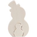 Bałwanek 2w1 H: 11,5 i 4,5 cm sklejka Bałwanek 2w1 H: 11,5 i 4,5 cm sklejka