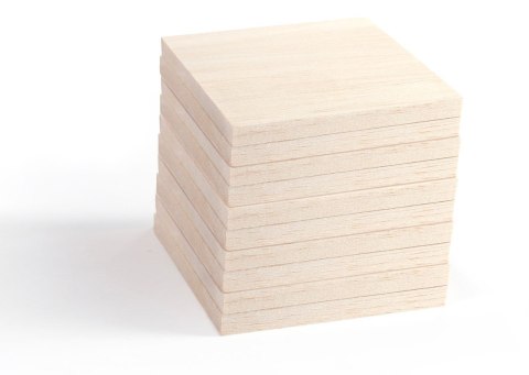 Deseczki z balsy 10x10x1 cm, 10 szt. Deseczki z balsy 10x10x1 cm, 10 szt.