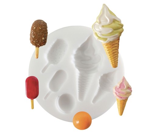 Foremka Silikonowa D: 7 cm Lody Foremka Silikonowa D: 7 cm Lody