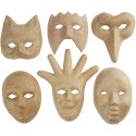 Maski dla dzieci z papier-mache 6 szt. Maski dla dzieci z papier-mache 6 szt.