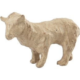 Owieczka z papier-mache H: 6,5 cm L: 9cm