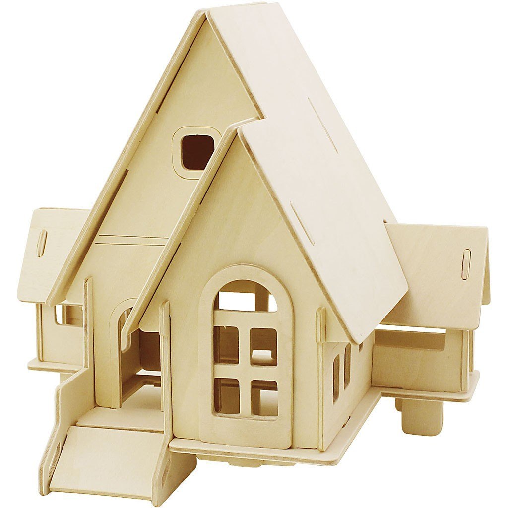 Puzzle 3D drewniane Domek 1 Puzzle 3D drewniane Domek 1