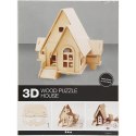 Puzzle 3D drewniane Domek 1