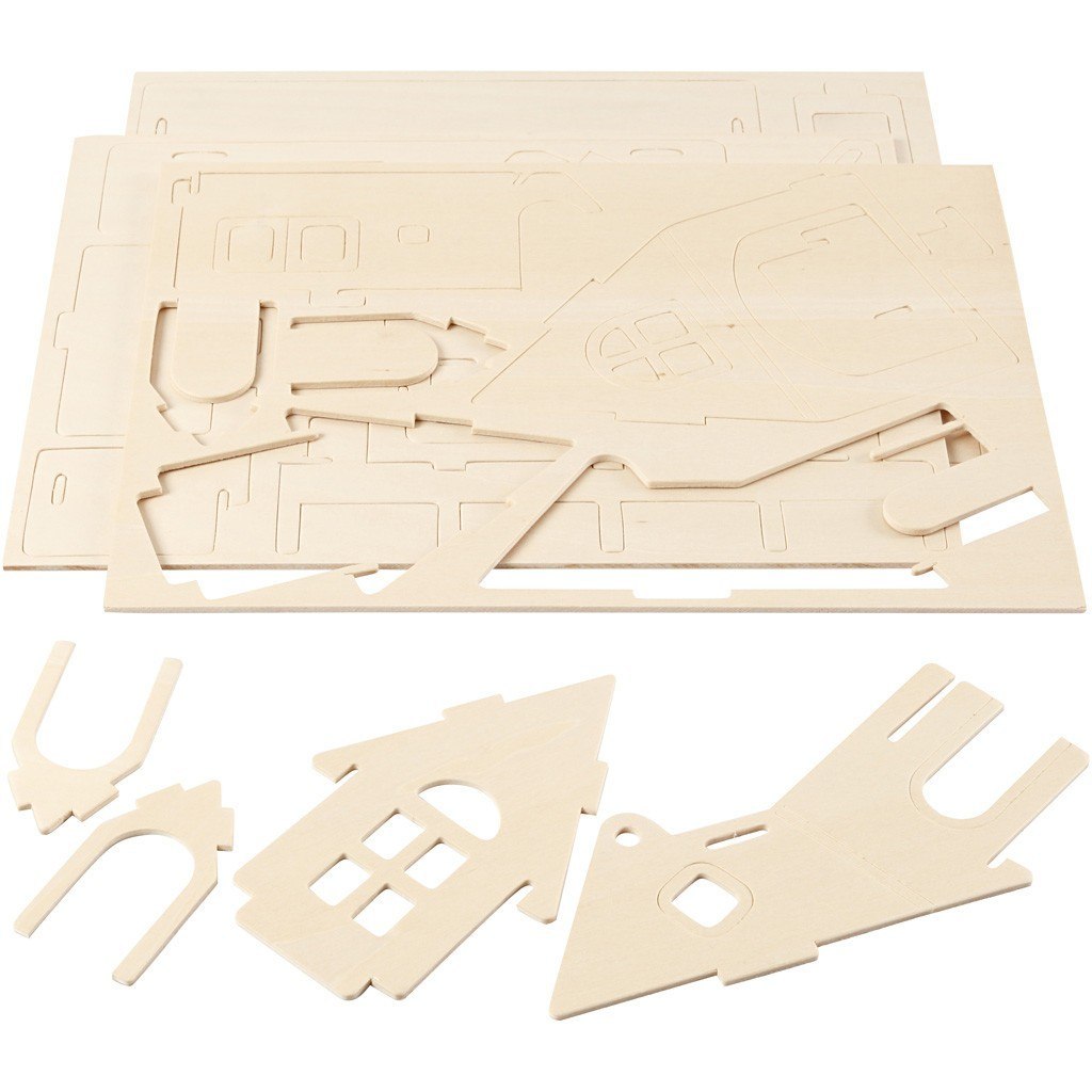 Puzzle 3D drewniane Domek 1 Puzzle 3D drewniane Domek 1