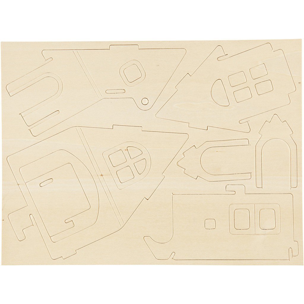Puzzle 3D drewniane Domek 1 Puzzle 3D drewniane Domek 1
