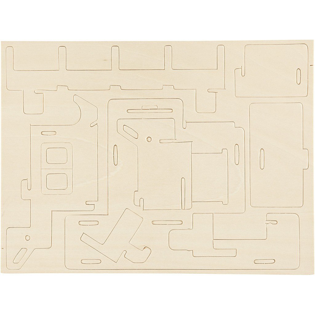 Puzzle 3D drewniane Domek 1 Puzzle 3D drewniane Domek 1