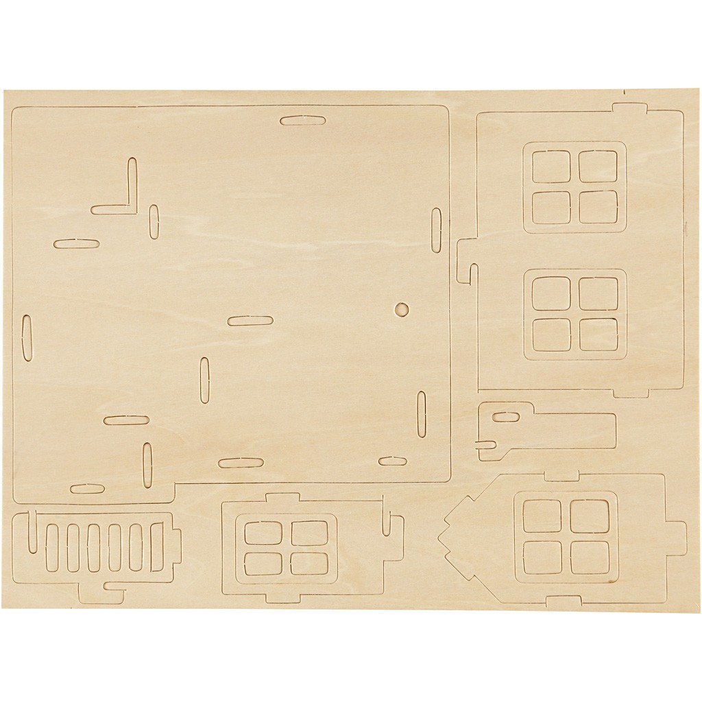 Puzzle 3D drewniane Domek 2 Puzzle 3D drewniane Domek 2