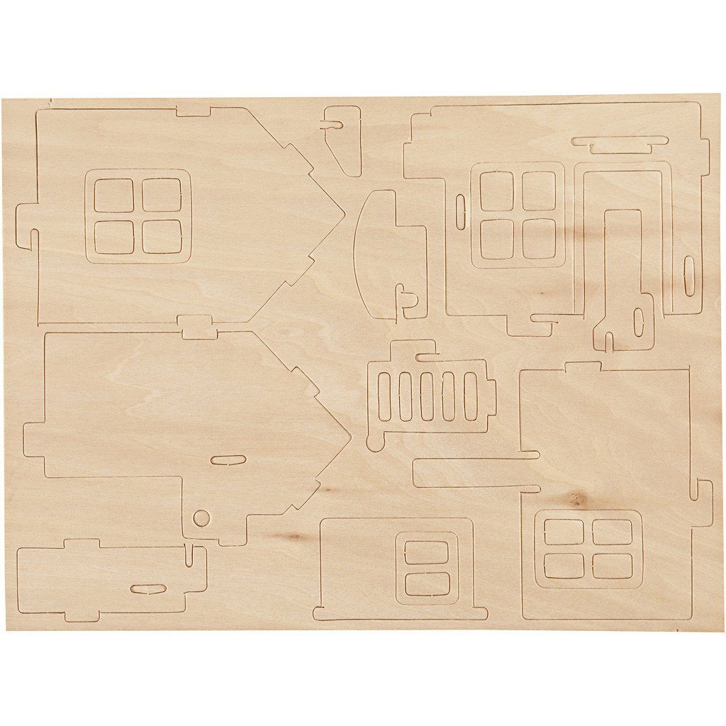 Puzzle 3D drewniane Domek 2 Puzzle 3D drewniane Domek 2