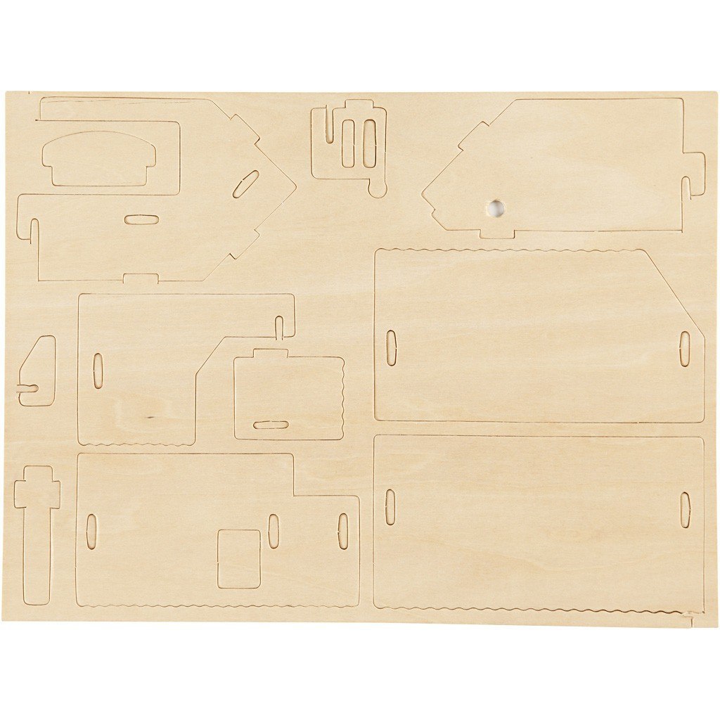 Puzzle 3D drewniane Domek 2 Puzzle 3D drewniane Domek 2