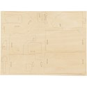 Puzzle 3D drewniane Domek 2 Puzzle 3D drewniane Domek 2