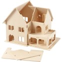 Puzzle 3D drewniane Domek 3