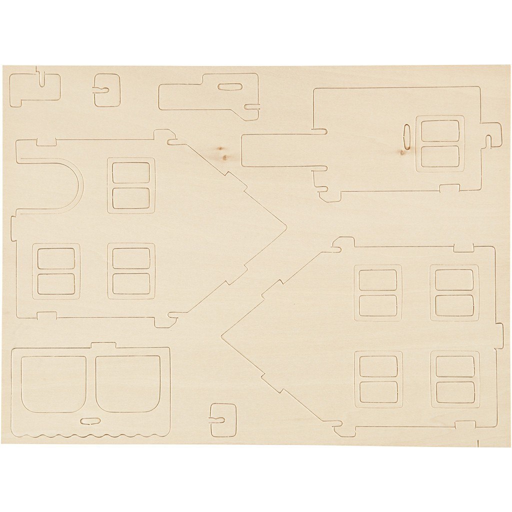 Puzzle 3D drewniane Domek 3 Puzzle 3D drewniane Domek 3