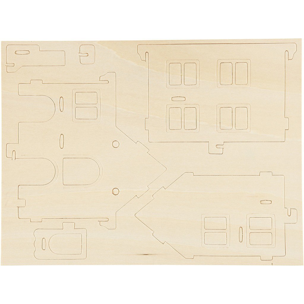 Puzzle 3D drewniane Domek 3 Puzzle 3D drewniane Domek 3