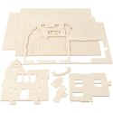 Puzzle 3D drewniane Domek 4 Puzzle 3D drewniane Domek 4